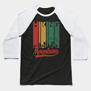 Hiking Mountains Baseball T-Shirt